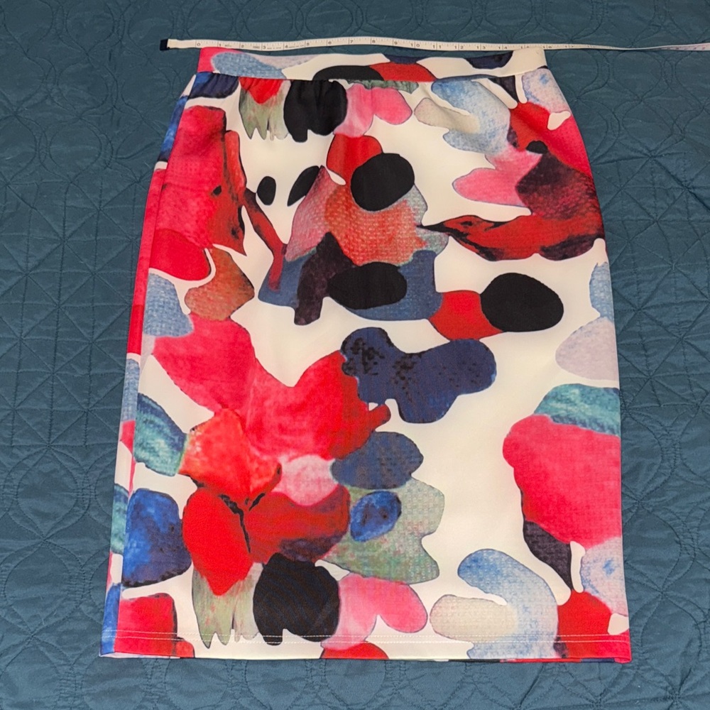 Vibrant Multicolor Women's Pencil Skirt